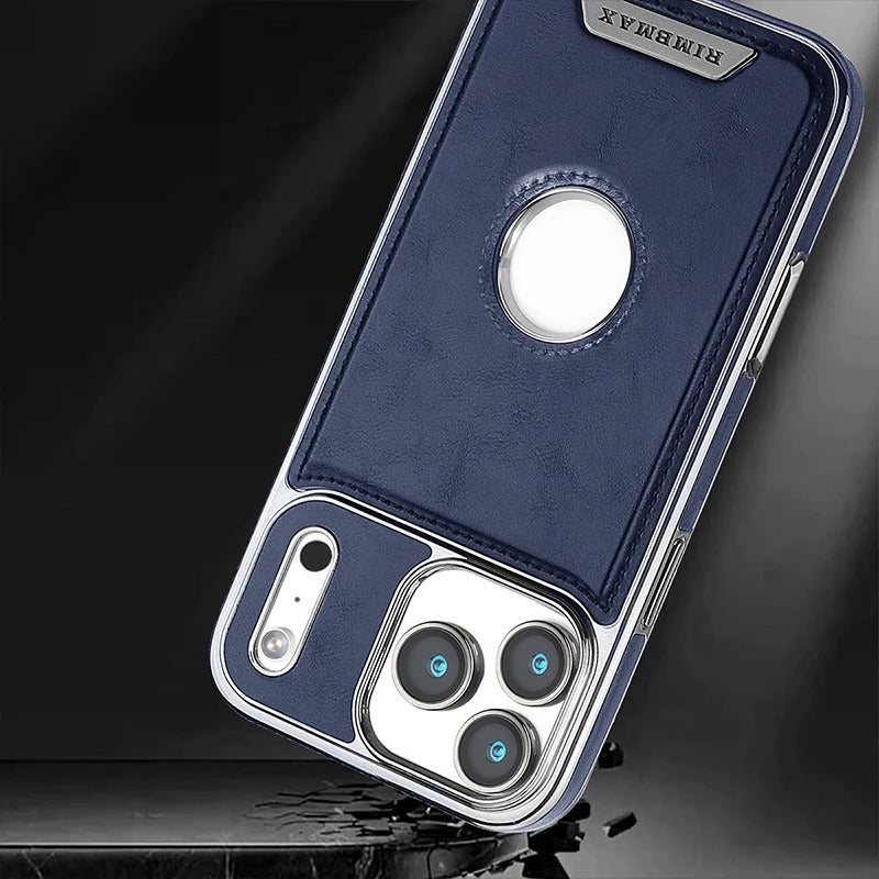 Luxury iPhone Case — Magnetic Leather Hybrid Cover with Wireless-Charging Safe Design, Anti-Fingerprint Anti-Scratch Dustproof Protection and Anti-Drop Build