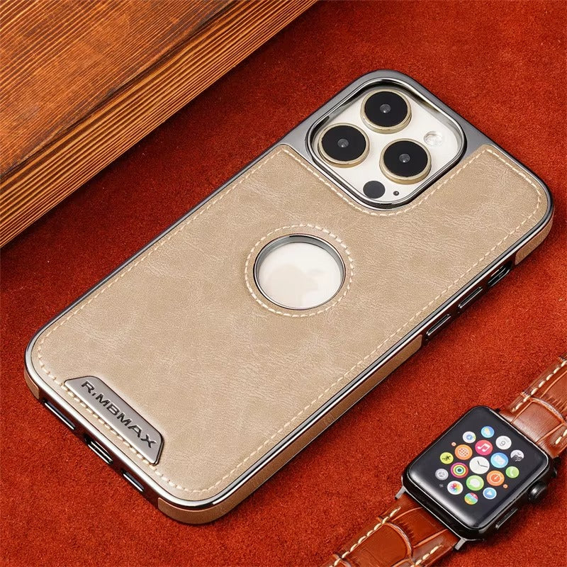 Luxury iPhone Case — Magnetic Leather Hybrid Cover with Wireless-Charging Safe Design, Anti-Fingerprint Anti-Scratch Dustproof Protection and Anti-Drop Build