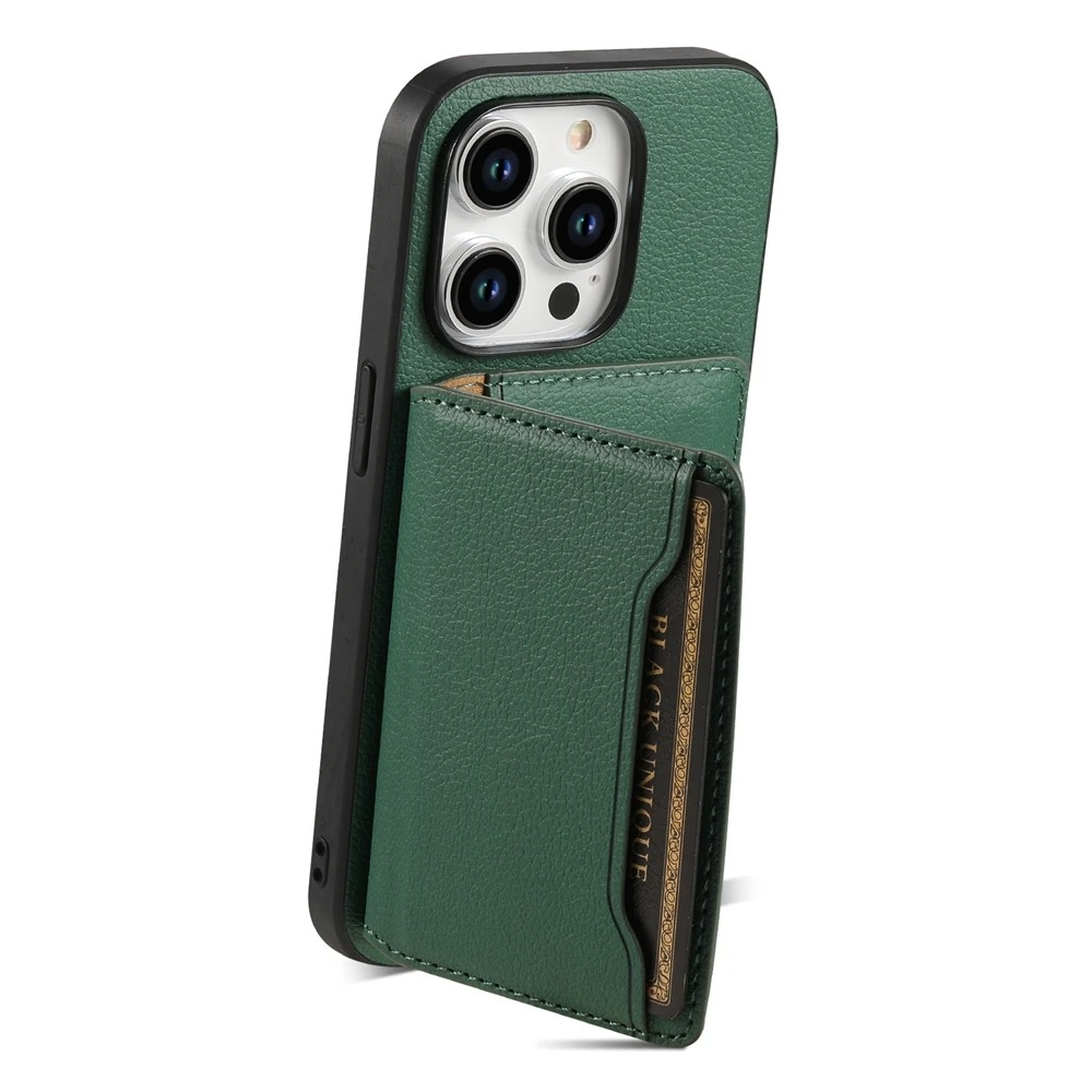 Luxury iPhone Case — Magnetic Leather Wallet Cover with Card Slot Holder, Anti-Fingerprint Scratch-Resistant Design and Non-Slip Protective Finish