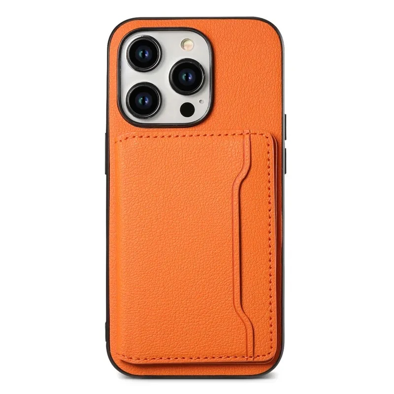 Luxury iPhone Case — Magnetic Leather Wallet Cover with Card Slot Holder, Anti-Fingerprint Scratch-Resistant Design and Non-Slip Protective Finish