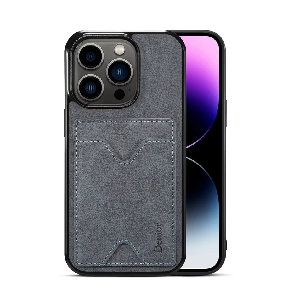 Luxury iPhone Case — Magnetic PU Leather Back Cover with Card Slot, Invisible Stand Holder, Anti-Fingerprint Scratch-Resistant Design