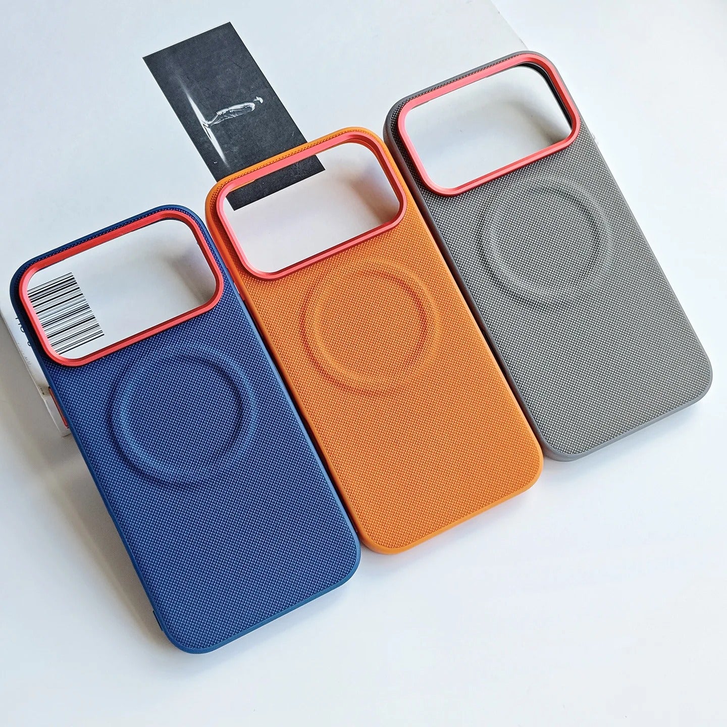 Luxury iPhone Case — Magnetic, Shockproof Leather Cover with Diamond-Texture Grain, Individual Buttons and MagSafe Wireless Charging Support