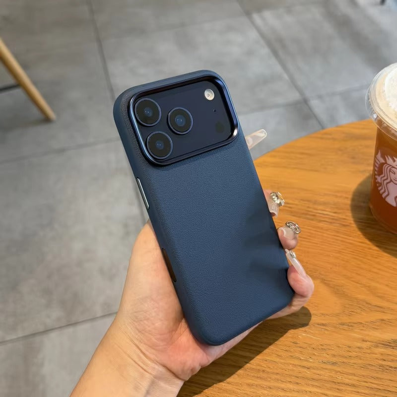 Luxury iPhone Case — Magnetic, Shockproof Leather Cover with MagSafe Wireless Charging Support and Integrated Camera Control Button