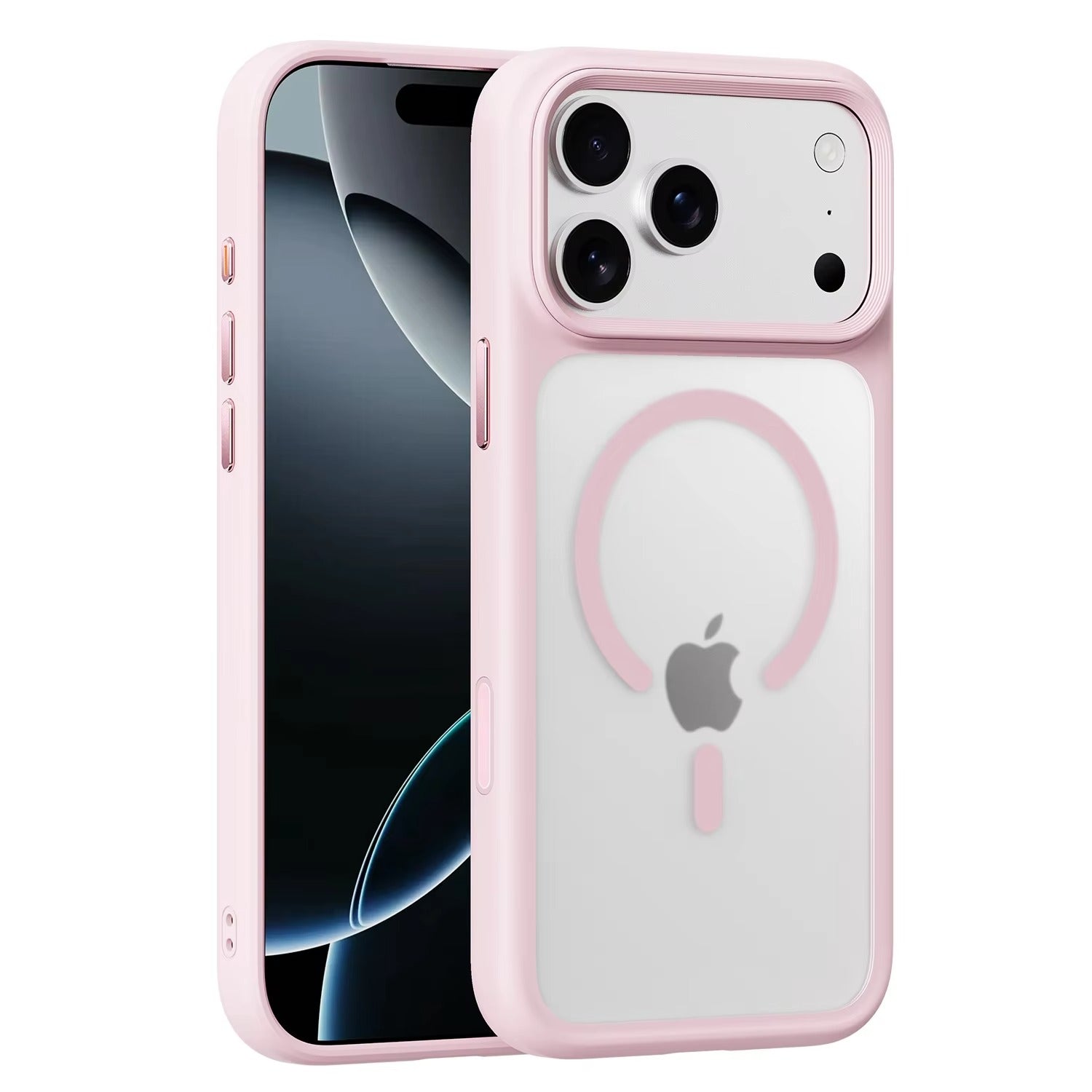 Luxury iPhone Case — Magnetic, Shockproof, Anti-Fingerprint, Anti-Scratch, Dustproof Lightweight Matte Translucent Half-Wrapped Cover with Camera Control Button