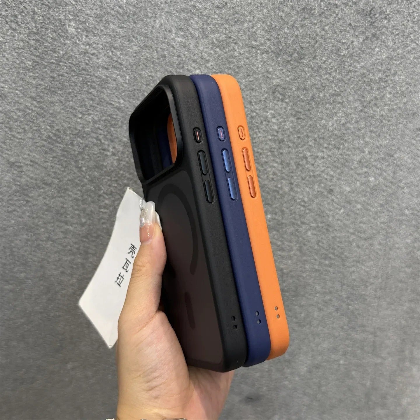 Luxury iPhone Case — Magnetic, Shockproof, Anti-Fingerprint, Anti-Scratch, Dustproof Lightweight Matte Translucent Half-Wrapped Cover with Camera Control Button