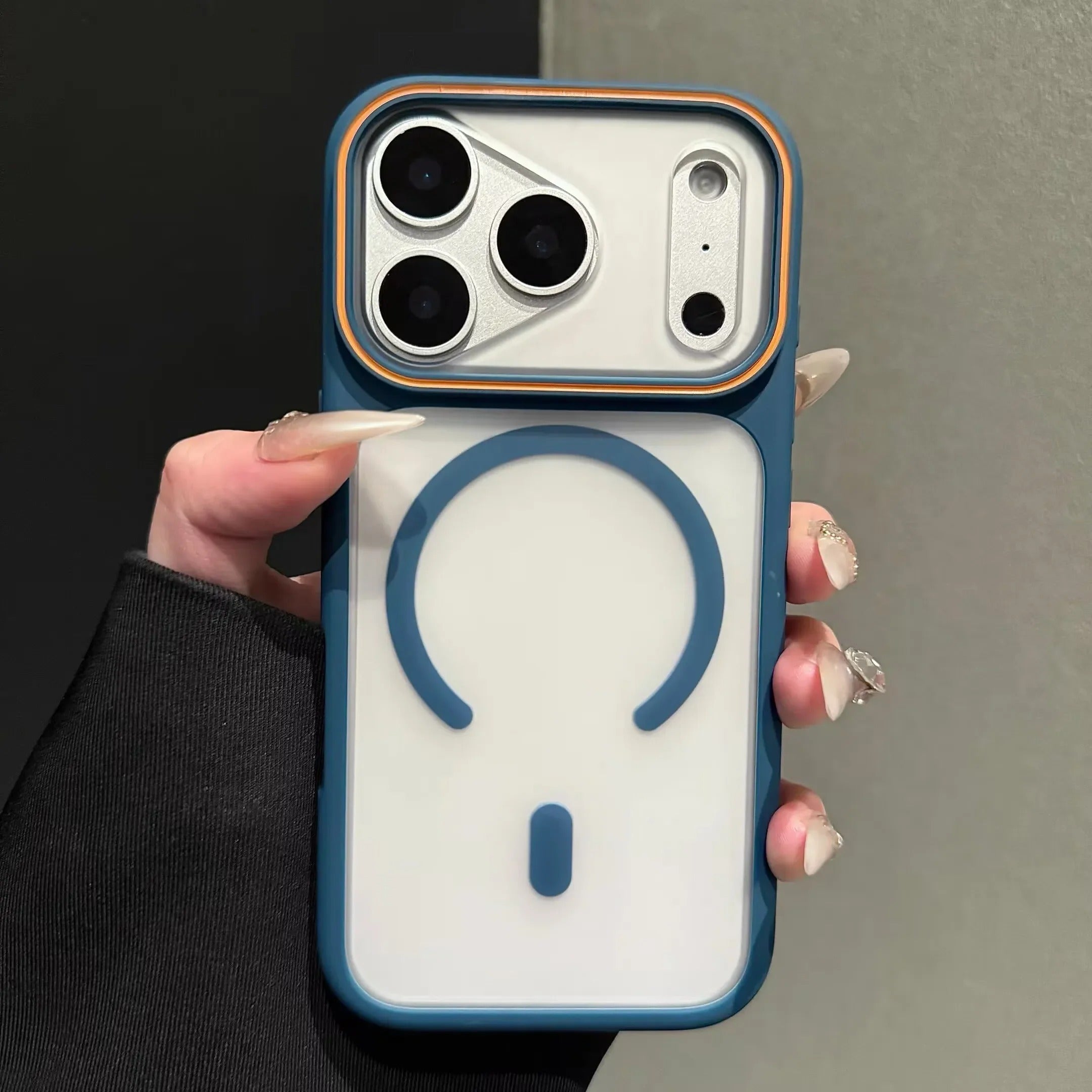 Luxury iPhone Case — Magnetic, Shockproof, Anti-Fingerprint, Anti-Scratch, Dustproof Matte Anti-Glare Translucent Full-Coverage Non-Slip Cover with MagSafe Wireless Charging Support