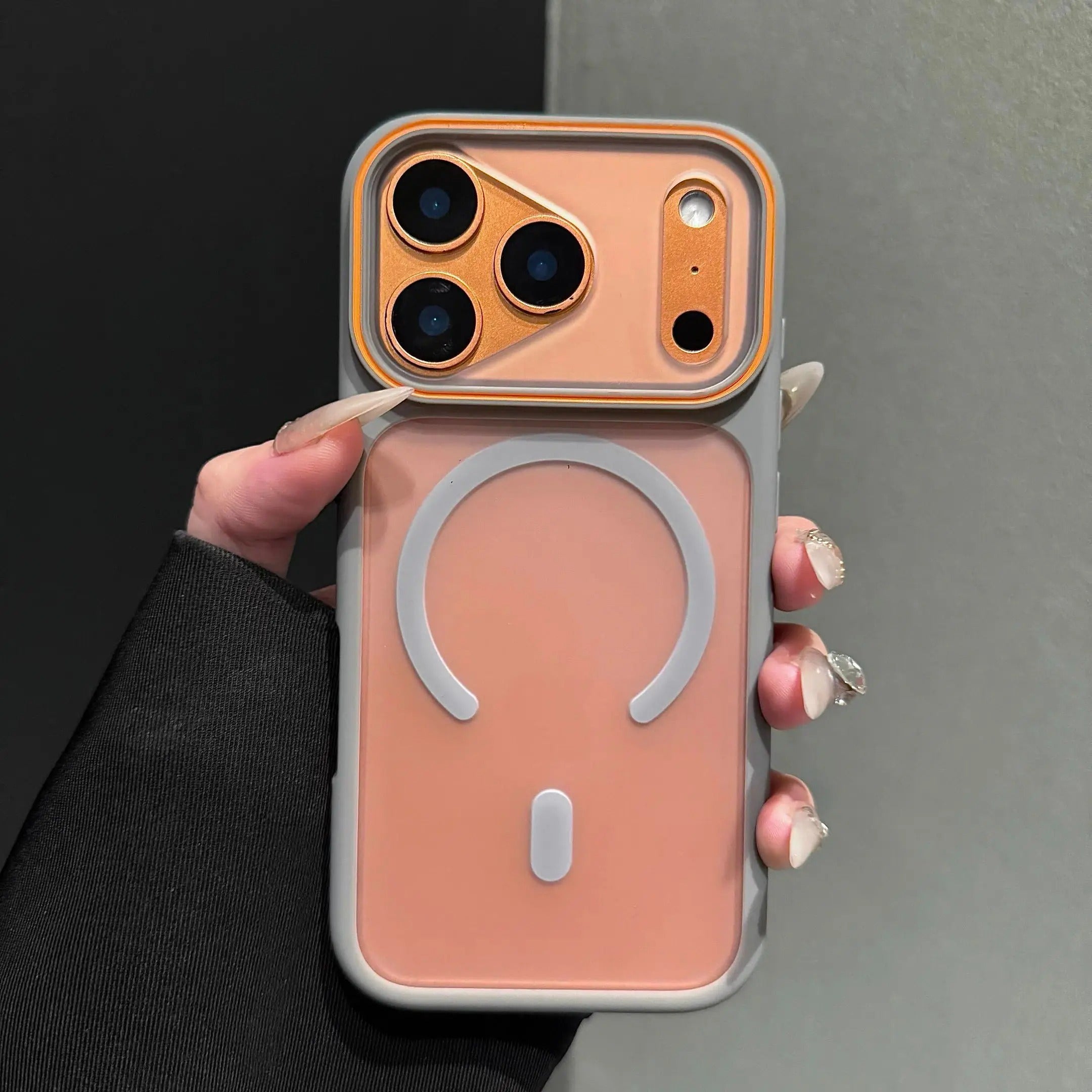 Luxury iPhone Case — Magnetic, Shockproof, Anti-Fingerprint, Anti-Scratch, Dustproof Matte Anti-Glare Translucent Full-Coverage Non-Slip Cover with MagSafe Wireless Charging Support