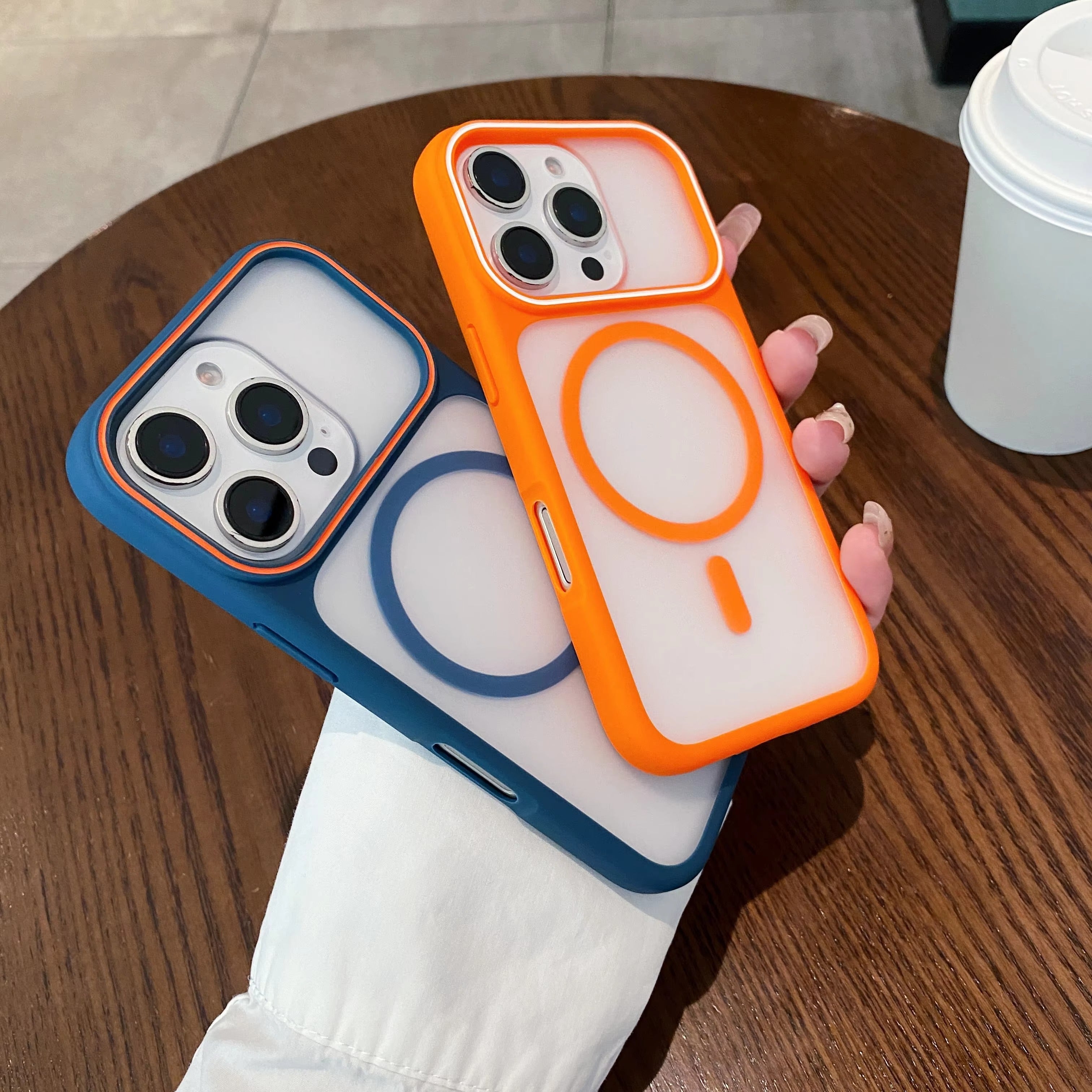 Luxury iPhone Case — Magnetic, Shockproof, Anti-Fingerprint, Anti-Scratch, Dustproof Matte Anti-Glare Translucent Full-Coverage Non-Slip Cover with MagSafe Wireless Charging Support