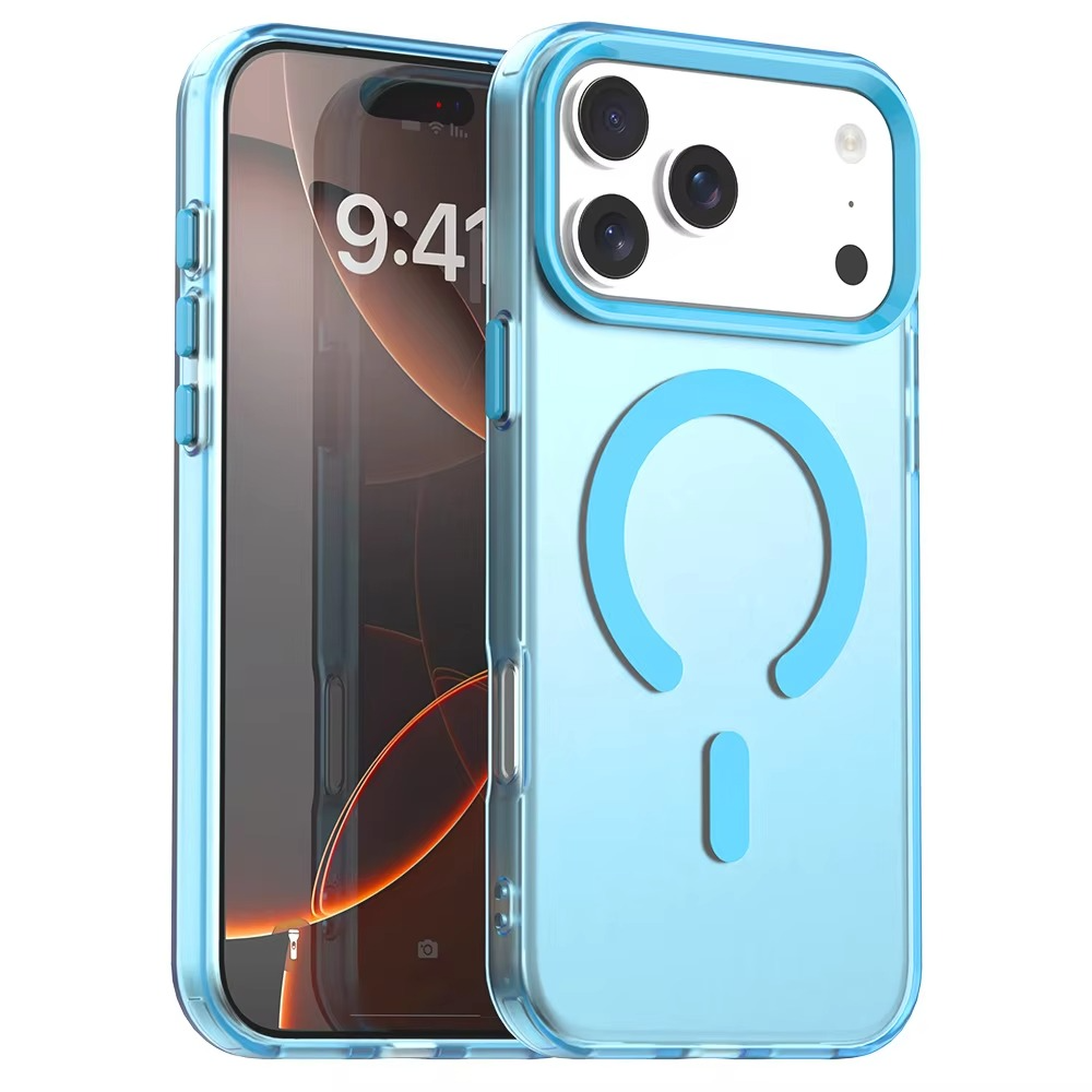 Luxury iPhone Case — Matte Candy Clear Magnetic Soft Cover with Shockproof Anti-Fingerprint Non-Slip Design & MagSafe Compatibility