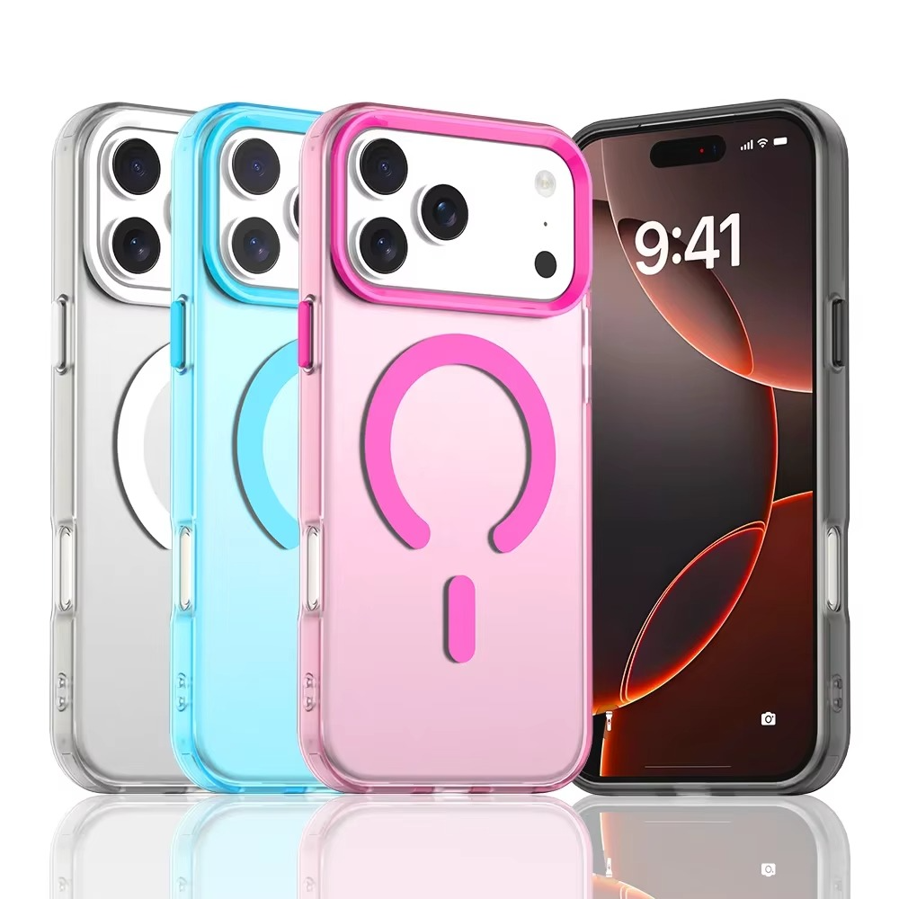 Luxury iPhone Case — Matte Candy Clear Magnetic Soft Cover with Shockproof Anti-Fingerprint Non-Slip Design & MagSafe Compatibility
