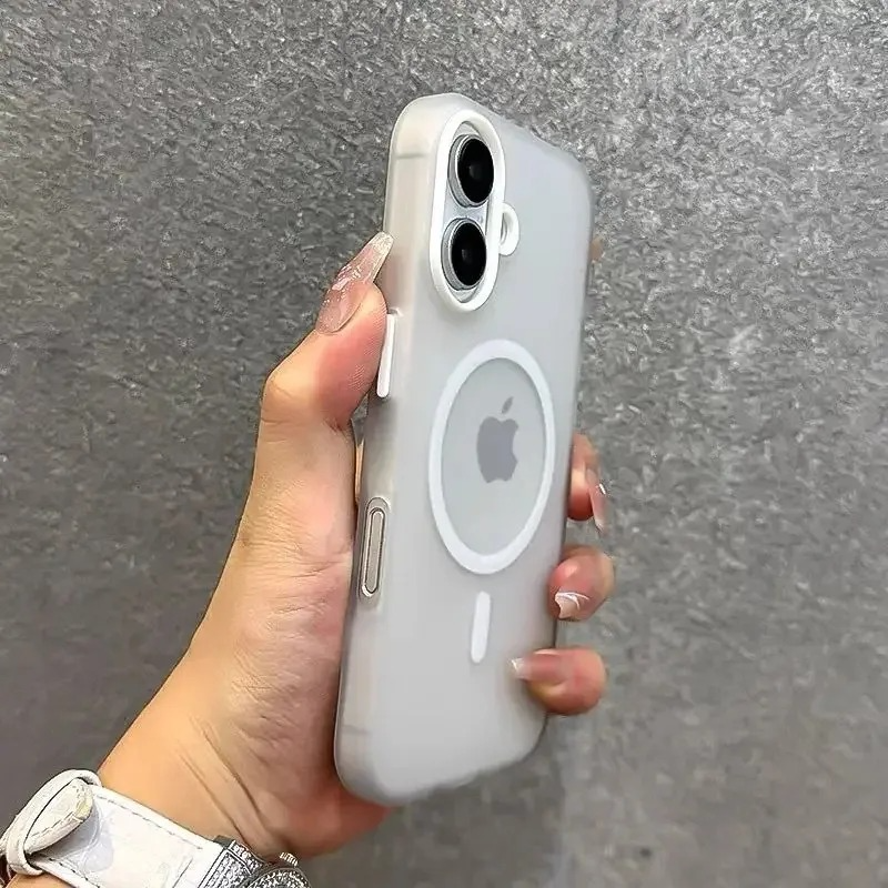 Luxury iPhone Case — Matte Candy Clear Magnetic Soft Cover with Shockproof Anti-Fingerprint Non-Slip Design & MagSafe Compatibility