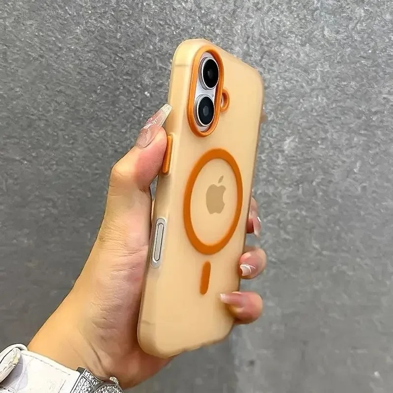 Luxury iPhone Case — Matte Candy Clear Magnetic Soft Cover with Shockproof Anti-Fingerprint Non-Slip Design & MagSafe Compatibility