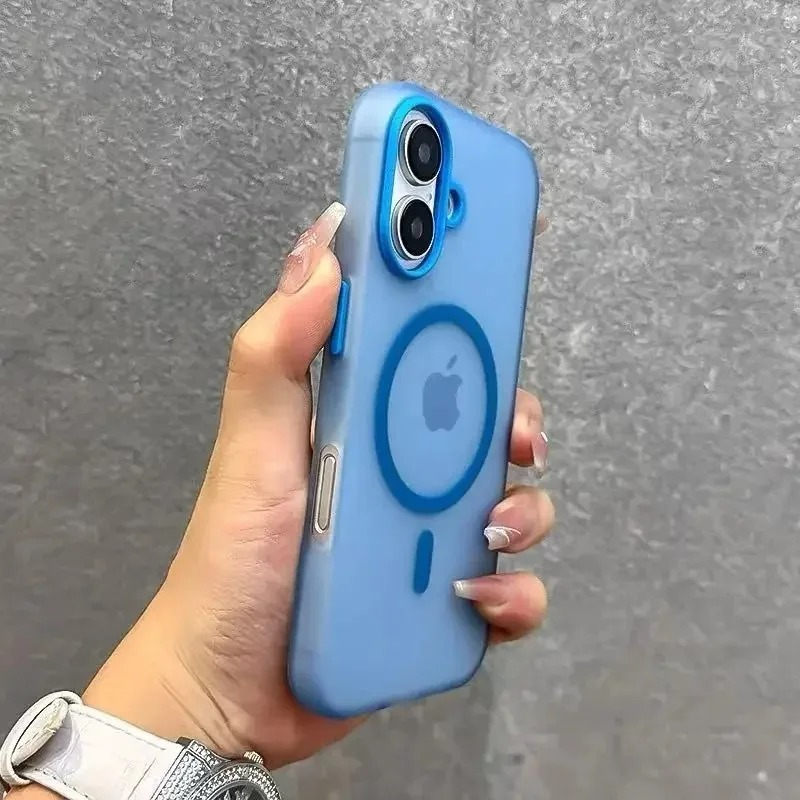 Luxury iPhone Case — Matte Candy Clear Magnetic Soft Cover with Shockproof Anti-Fingerprint Non-Slip Design & MagSafe Compatibility