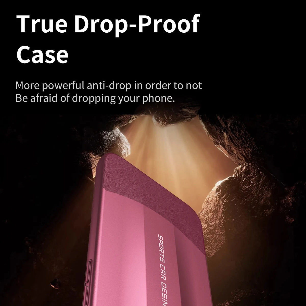 Luxury iPhone Case — Matte Leather Hard Shell Cover with Lens Protection, Anti-Fingerprint Anti-Scratch Lightweight Design & Non-Slip Half-Wrapped Finish