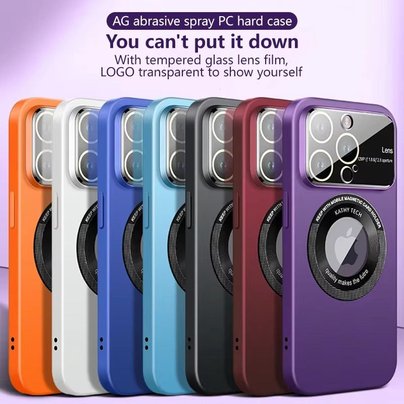 Luxury iPhone Case — Matte Magnetic MagSafe Wireless-Charging Cover with Lens Protection, Shockproof, Anti-Fingerprint, Anti-Scratch, Dustproof Full Coverage Design