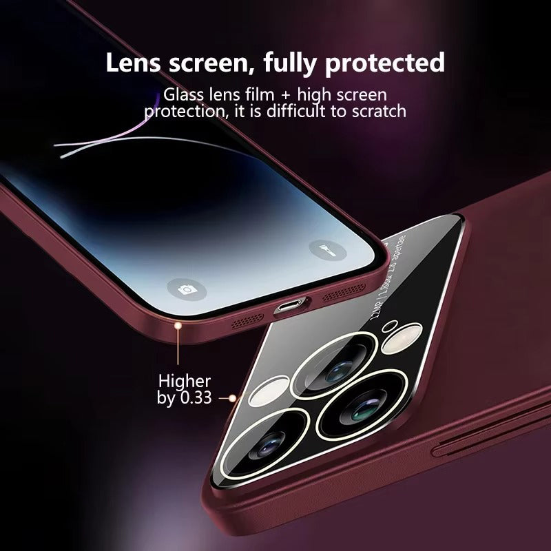 Luxury iPhone Case — Matte Magnetic MagSafe Wireless-Charging Cover with Lens Protection, Shockproof, Anti-Fingerprint, Anti-Scratch, Dustproof Full Coverage Design