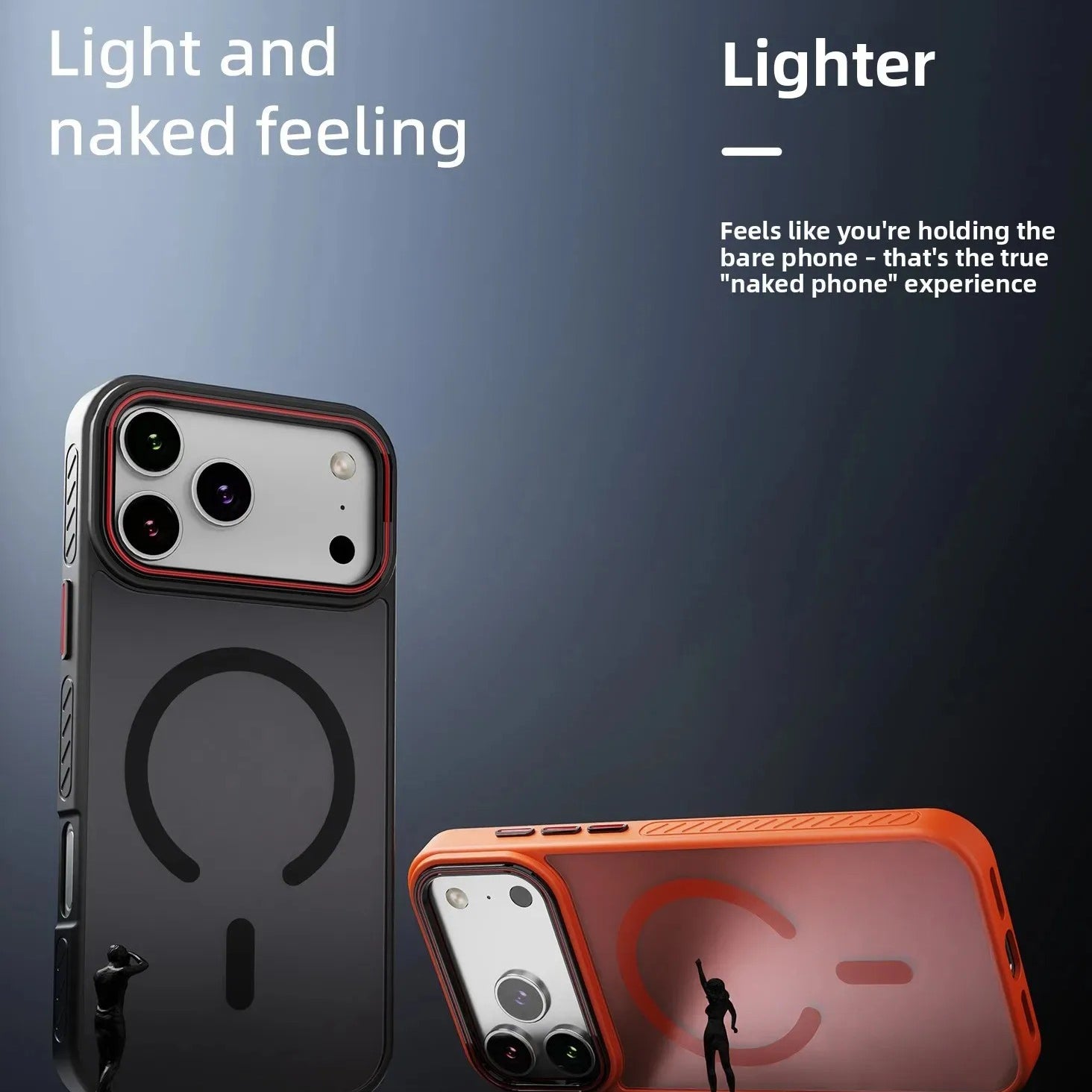 Luxury iPhone Case — Matte Transparent MagSafe Magnetic TPU+PC Shockproof Cover with Anti-Fingerprint Wireless-Charging Safe Design