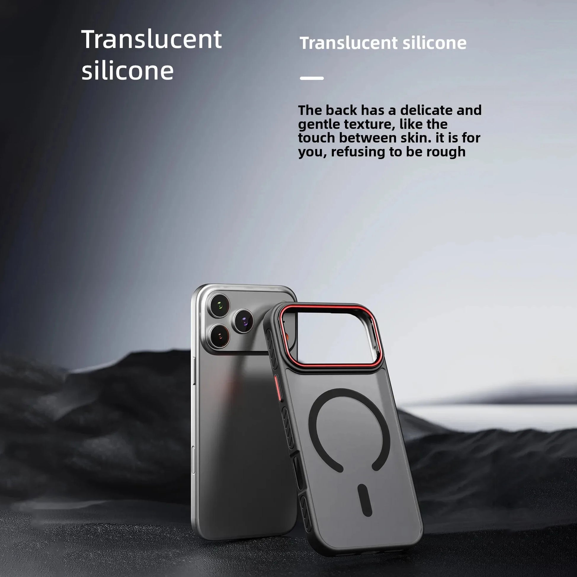 Luxury iPhone Case — Matte Transparent MagSafe Magnetic TPU+PC Shockproof Cover with Anti-Fingerprint Wireless-Charging Safe Design