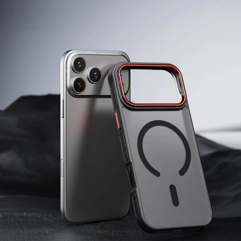 Luxury iPhone Case — Matte Transparent MagSafe Magnetic TPU+PC Shockproof Cover with Anti-Fingerprint Wireless-Charging Safe Design