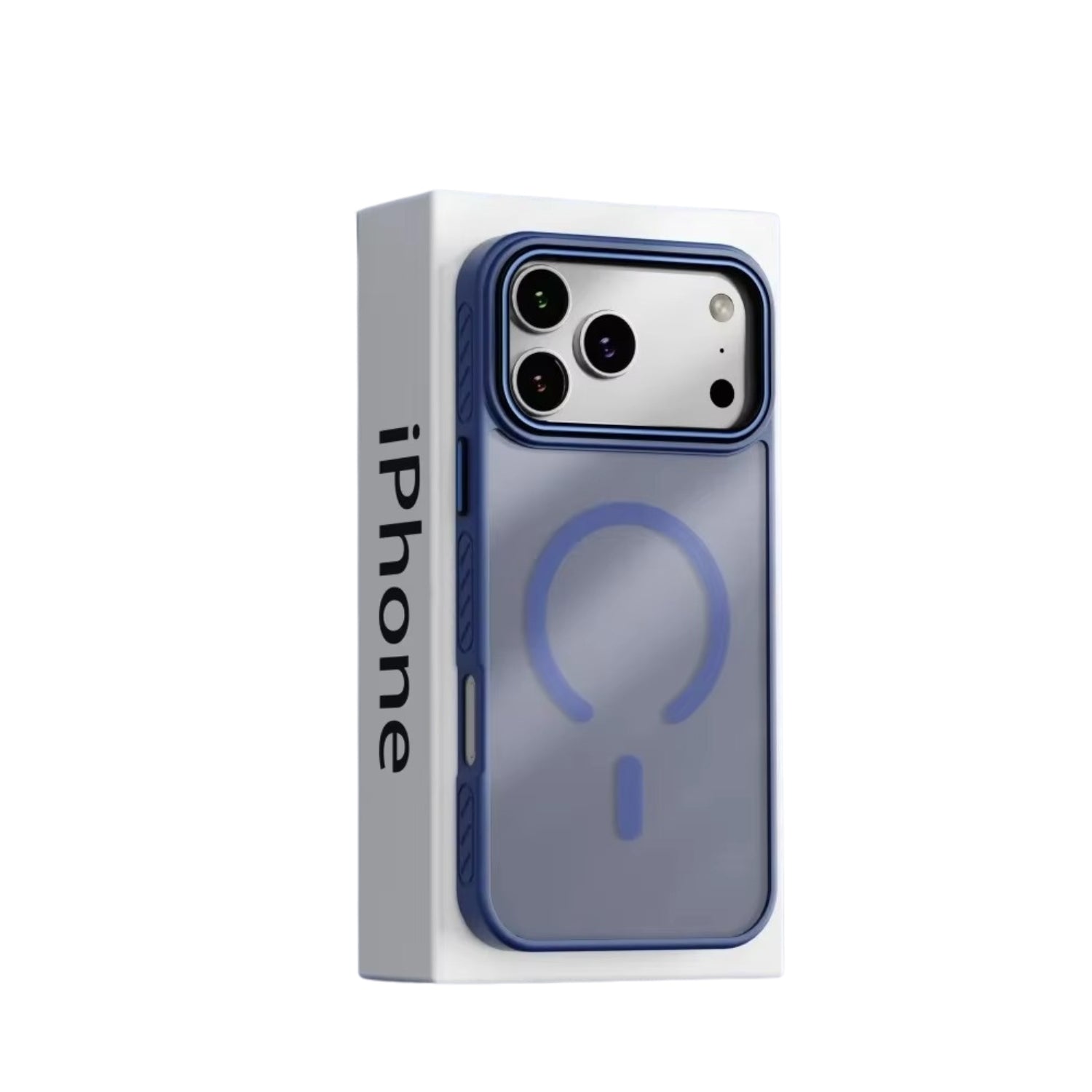 Luxury iPhone Case — Matte Transparent MagSafe Magnetic TPU+PC Shockproof Cover with Anti-Fingerprint Wireless-Charging Safe Design