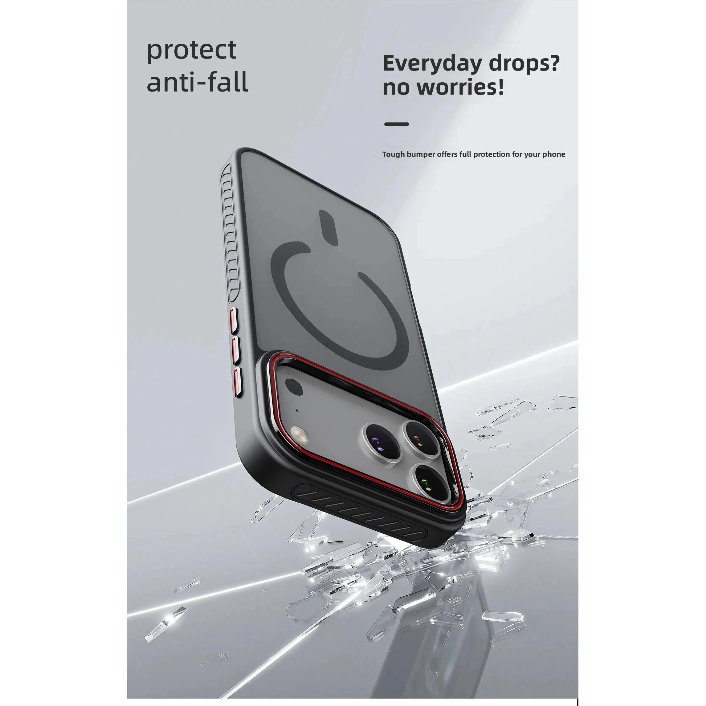 Luxury iPhone Case — Matte Transparent MagSafe Magnetic TPU+PC Shockproof Cover with Anti-Fingerprint Wireless-Charging Safe Design