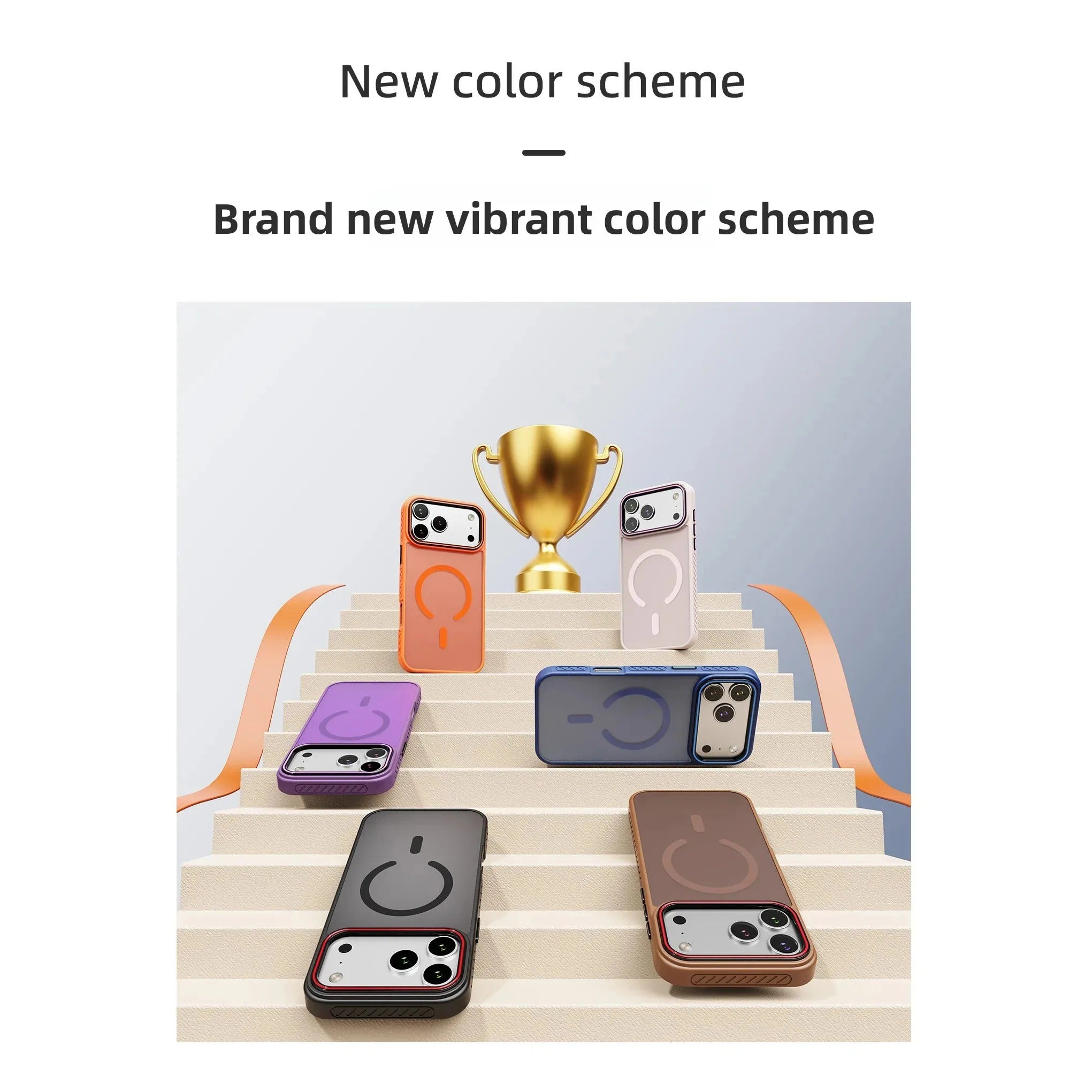 Luxury iPhone Case — Matte Transparent MagSafe Magnetic TPU+PC Shockproof Cover with Anti-Fingerprint Wireless-Charging Safe Design