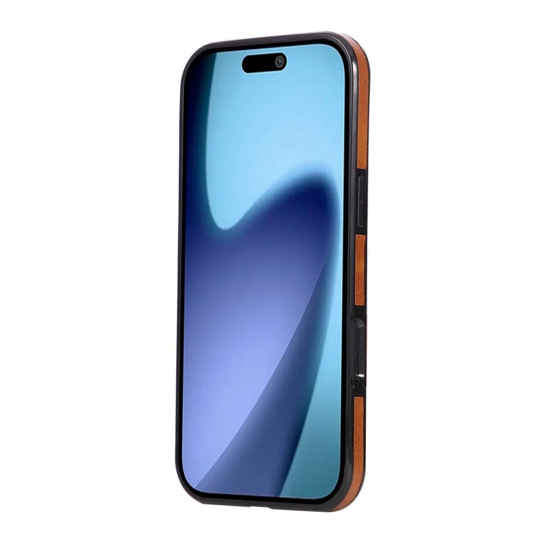 Luxury iPhone Case — PU Leather Flip Wallet with Card Holder, Shockproof Magnetic Car-Mount Ready Design, Full Access Protective Cover