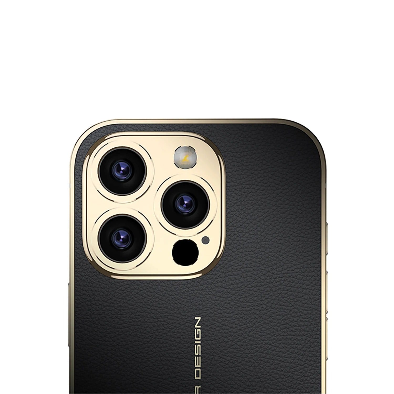 Luxury iPhone Case — Plating Leather Full-Coverage Back Cover with All-Inclusive Lens Protection, Shockproof Anti-Fingerprint Anti-Scratch Design