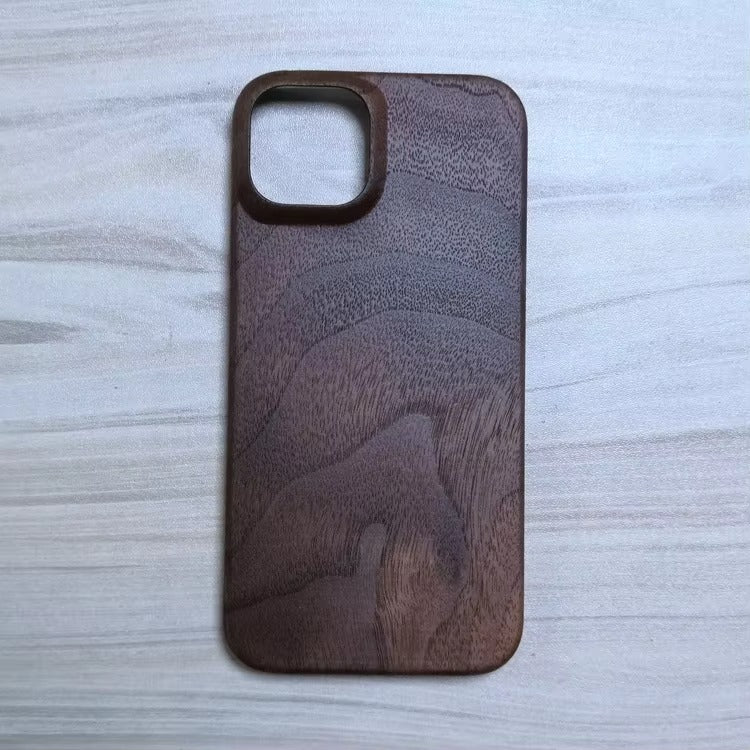 Luxury iPhone Case — Premium Walnut, Cherry, Rosewood or Bamboo Wooden Back Cover with Dustproof Half-Wrapped Protection and Natural Craftsmanship