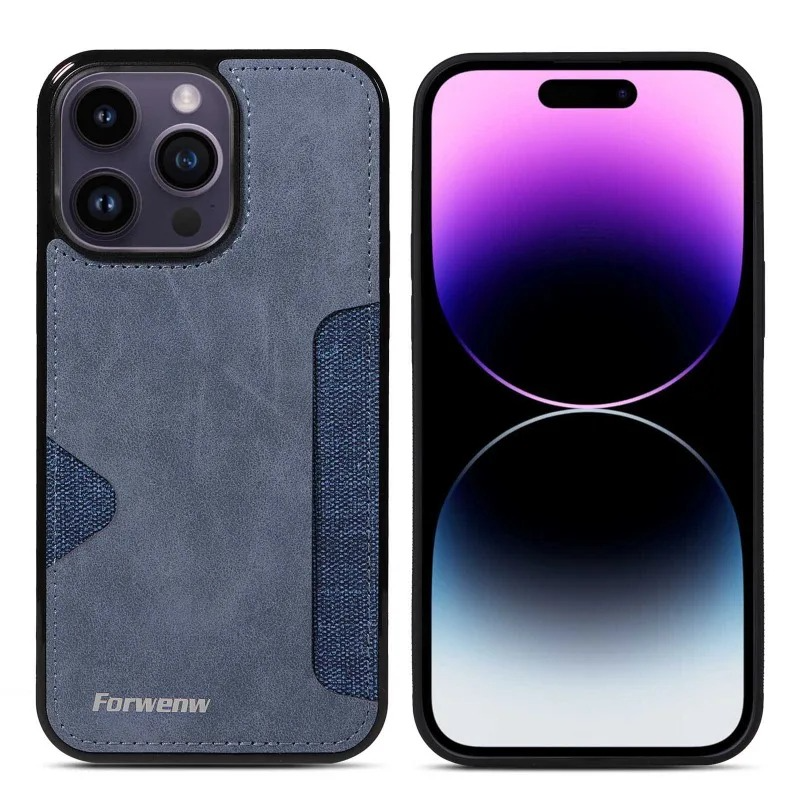 Luxury iPhone Case — Retro PU Leather Wallet Cover with Card Holder, Anti-Fingerprint Scratch-Resistant Design and Secure Storage Compartment