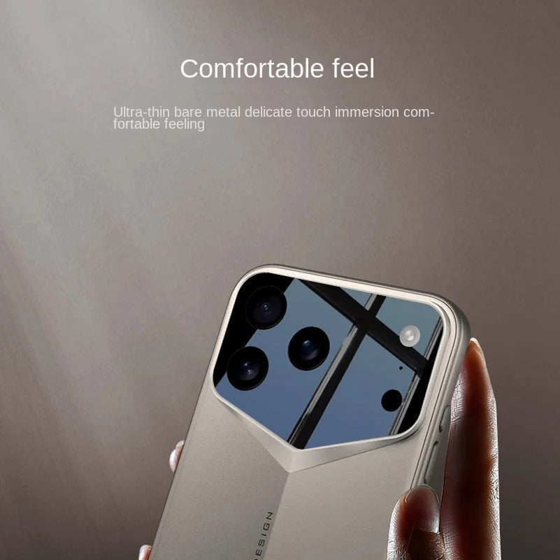 Luxury iPhone Case — Slim Matte Full-Coverage Hard PC Cover with Fine-Hole Lens Protection, Shockproof Anti-Fingerprint Lightweight Tough Design