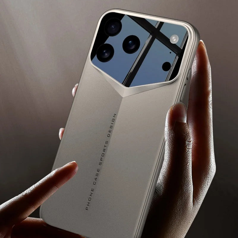 Luxury iPhone Case — Slim Matte Full-Coverage Hard PC Cover with Fine-Hole Lens Protection, Shockproof Anti-Fingerprint Lightweight Tough Design