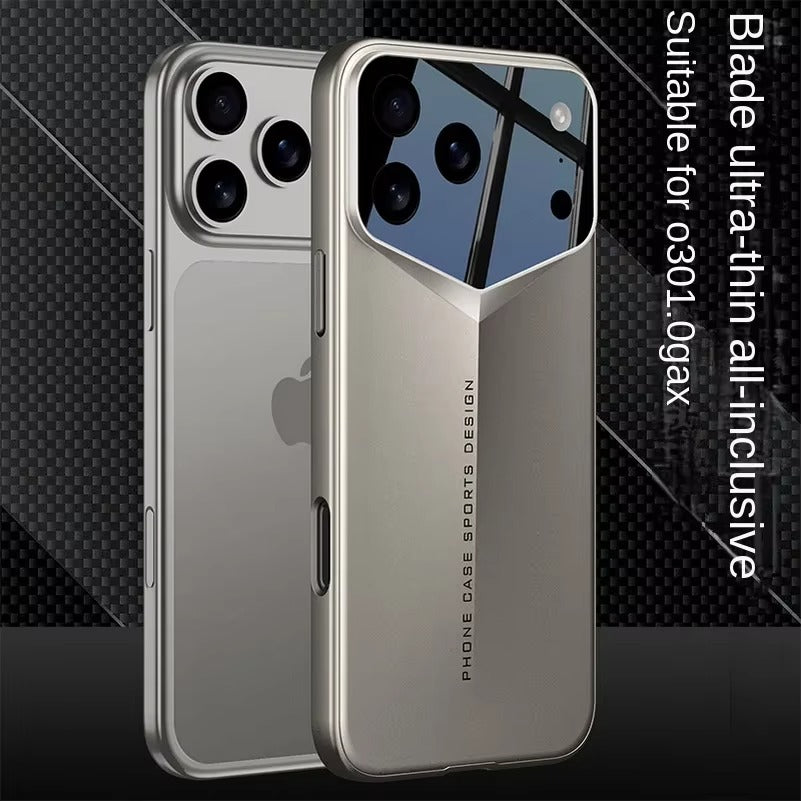 Luxury iPhone Case — Slim Matte Full-Coverage Hard PC Cover with Fine-Hole Lens Protection, Shockproof Anti-Fingerprint Lightweight Tough Design