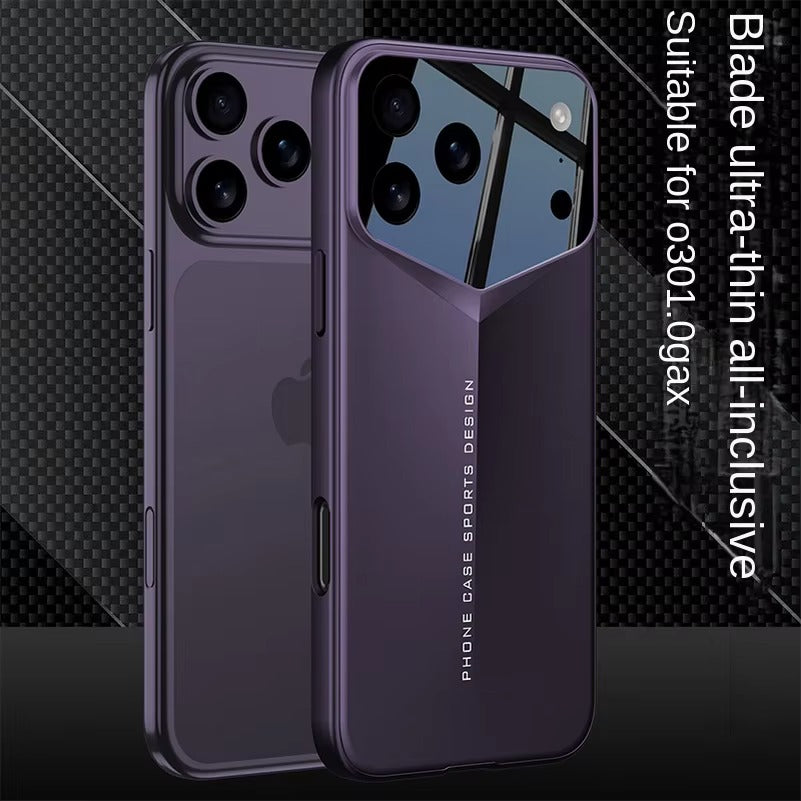 Luxury iPhone Case — Slim Matte Full-Coverage Hard PC Cover with Fine-Hole Lens Protection, Shockproof Anti-Fingerprint Lightweight Tough Design