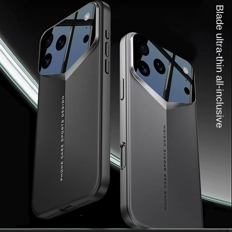 Luxury iPhone Case — Slim Matte Full-Coverage Hard PC Cover with Fine-Hole Lens Protection, Shockproof Anti-Fingerprint Lightweight Tough Design