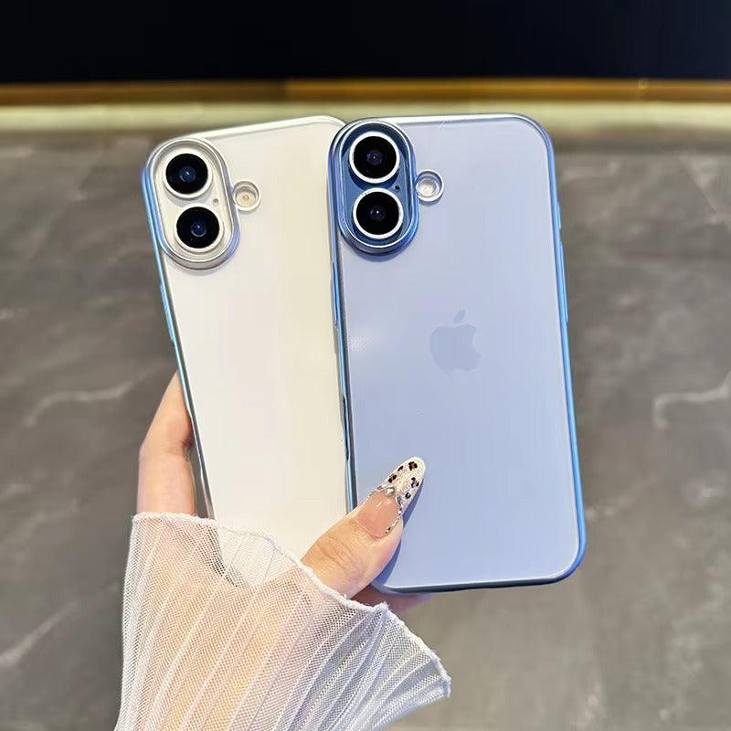 Luxury iPhone Case — UV Matte Transparent Hard PC Cover with Shockproof Protection, Anti-Fingerprint Anti-Scratch Dustproof Lightweight Design