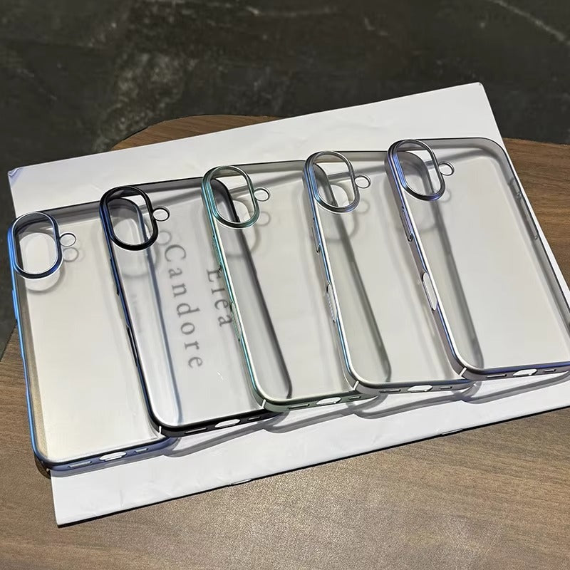 Luxury iPhone Case — UV Matte Transparent Hard PC Cover with Shockproof Protection, Anti-Fingerprint Anti-Scratch Dustproof Lightweight Design