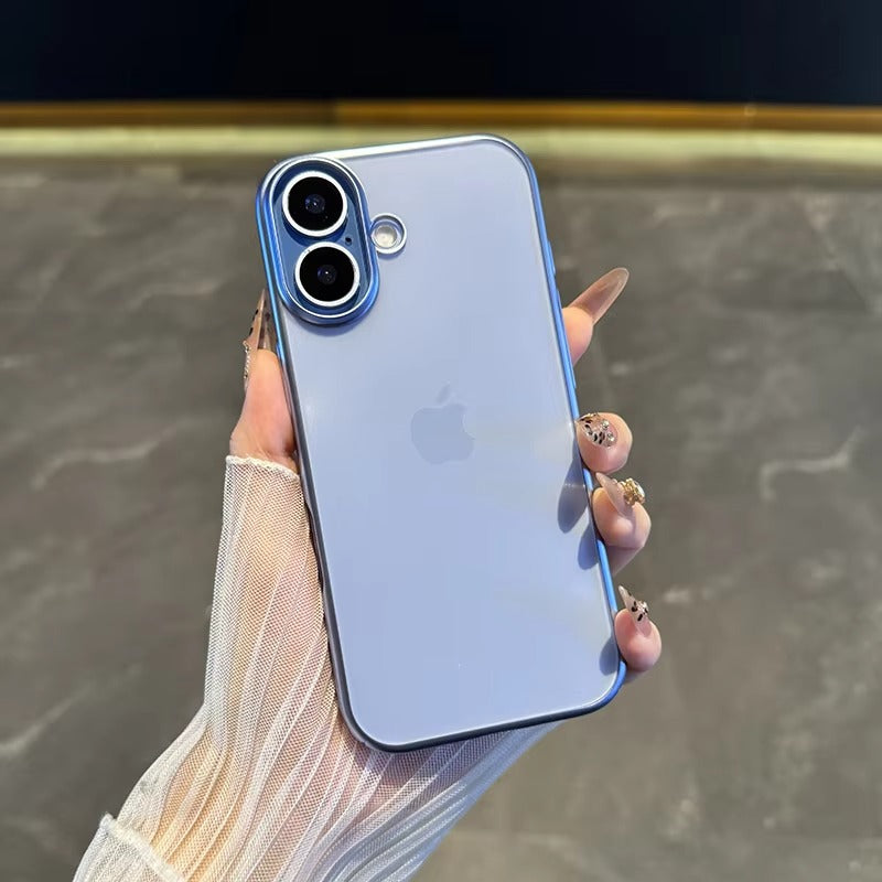 Luxury iPhone Case — UV Matte Transparent Hard PC Cover with Shockproof Protection, Anti-Fingerprint Anti-Scratch Dustproof Lightweight Design