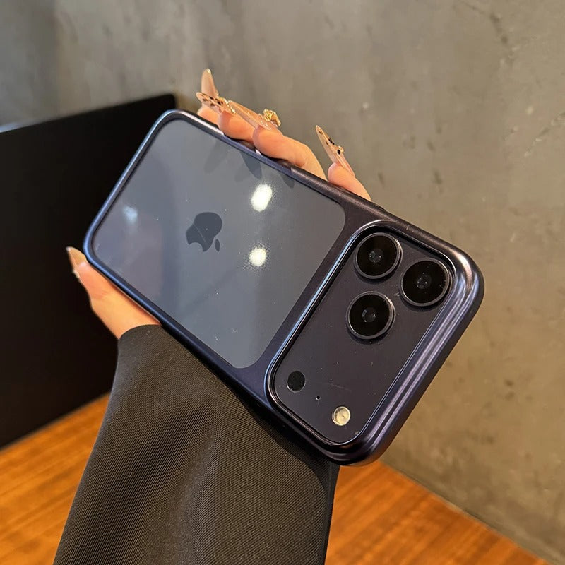 Luxury iPhone Case — UV Matte Transparent Hard PC Cover with Shockproof Protection, Anti-Fingerprint Anti-Scratch Dustproof Lightweight Design