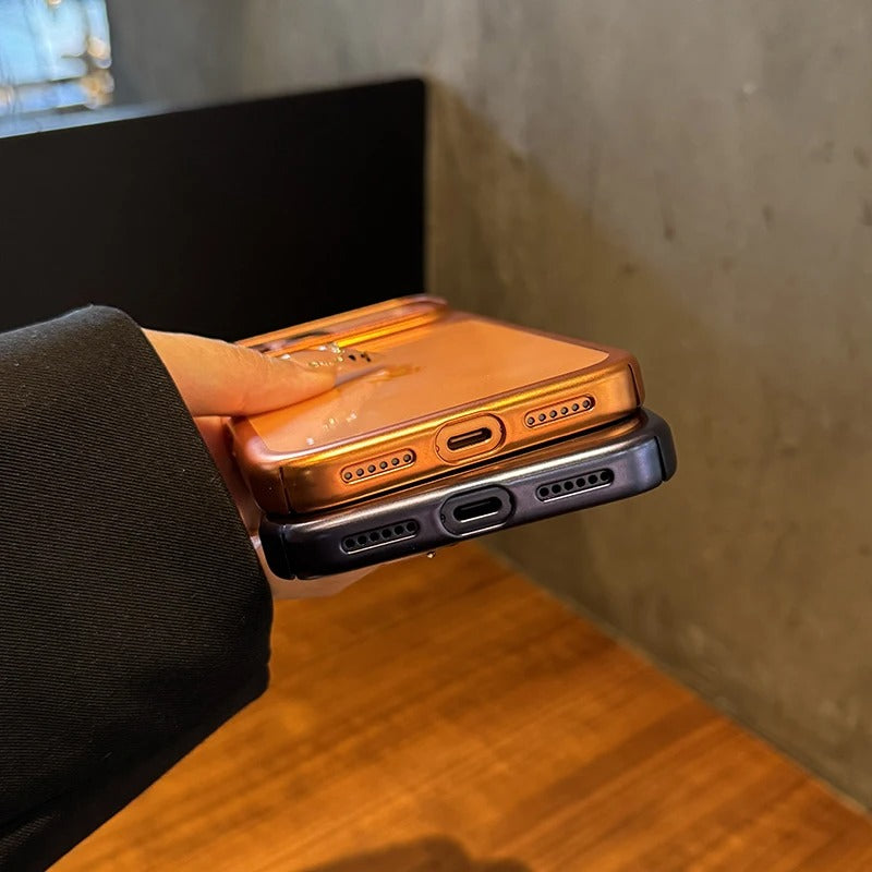 Luxury iPhone Case — UV Matte Transparent Hard PC Cover with Shockproof Protection, Anti-Fingerprint Anti-Scratch Dustproof Lightweight Design