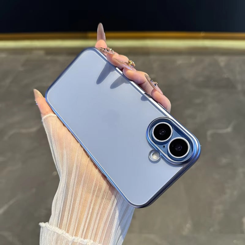 Luxury iPhone Case — UV Matte Transparent Hard PC Cover with Shockproof Protection, Anti-Fingerprint Anti-Scratch Dustproof Lightweight Design