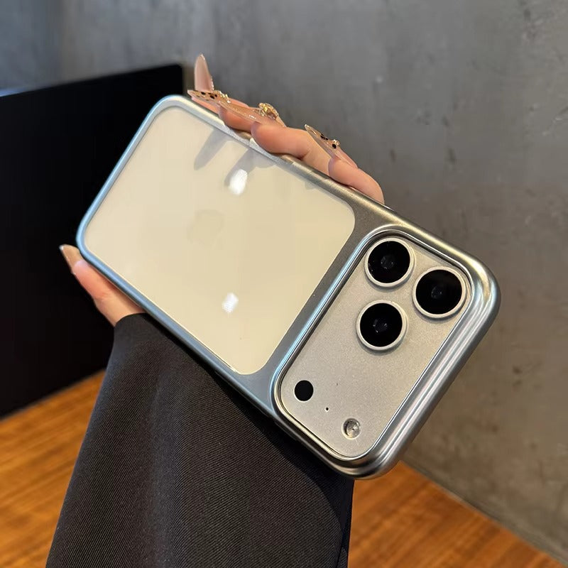 Luxury iPhone Case — UV Matte Transparent Hard PC Cover with Shockproof Protection, Anti-Fingerprint Anti-Scratch Dustproof Lightweight Design