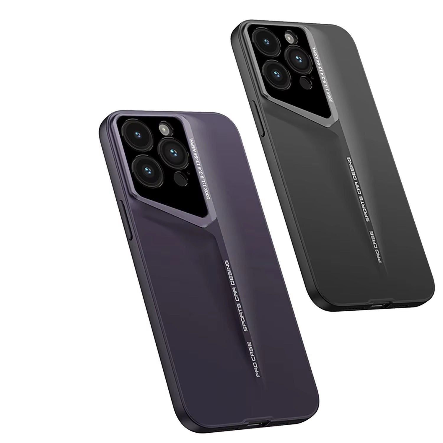 Luxury iPhone Case — Ultra-Thin Blade Titanium-Style Cover with Shockproof Lens Protection, Lightweight Non-Slip Design & Skin-Safe Fashion Finish