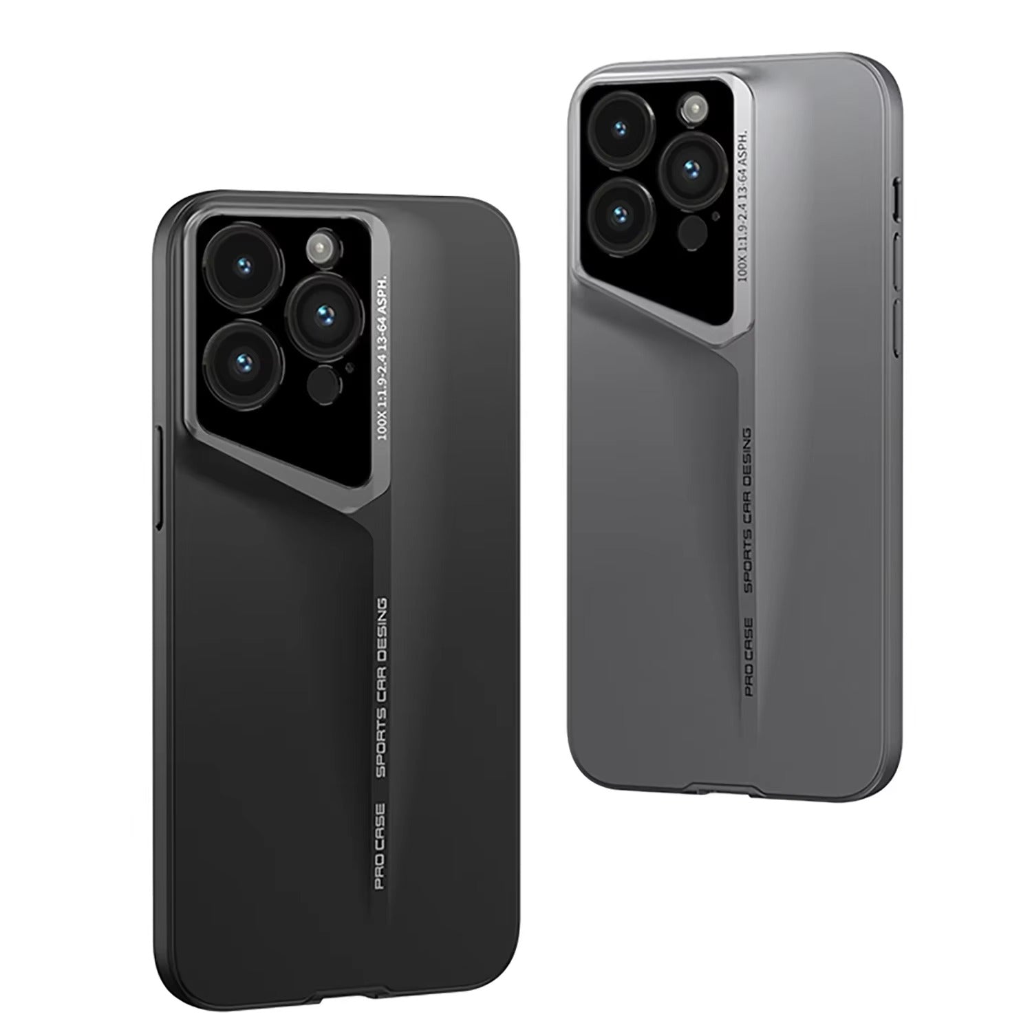 Luxury iPhone Case — Ultra-Thin Blade Titanium-Style Cover with Shockproof Lens Protection, Lightweight Non-Slip Design & Skin-Safe Fashion Finish