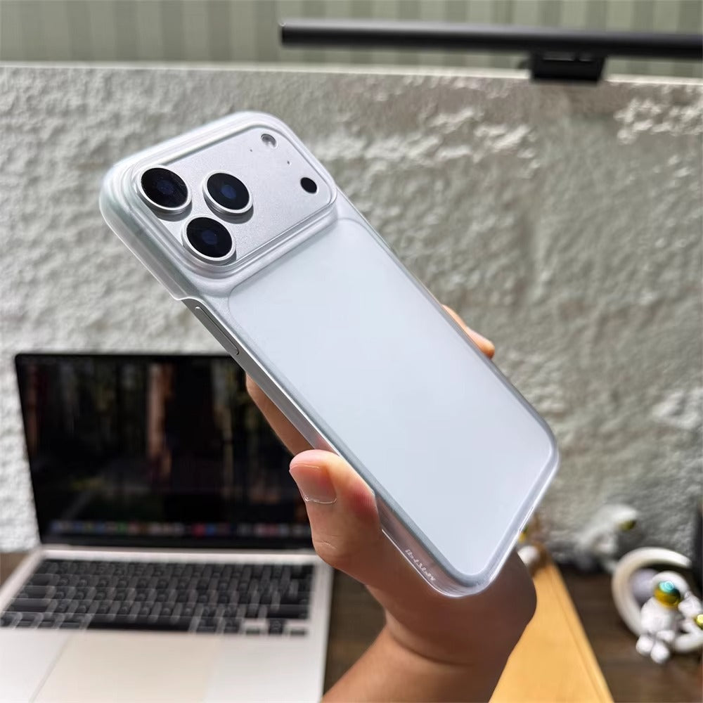 Luxury iPhone Case — Ultra-Thin, Anti-Fingerprint, Anti-Scratch, Lightweight Matte Anti-Glare Translucent Hard PC Half-Wrapped Tough Cover