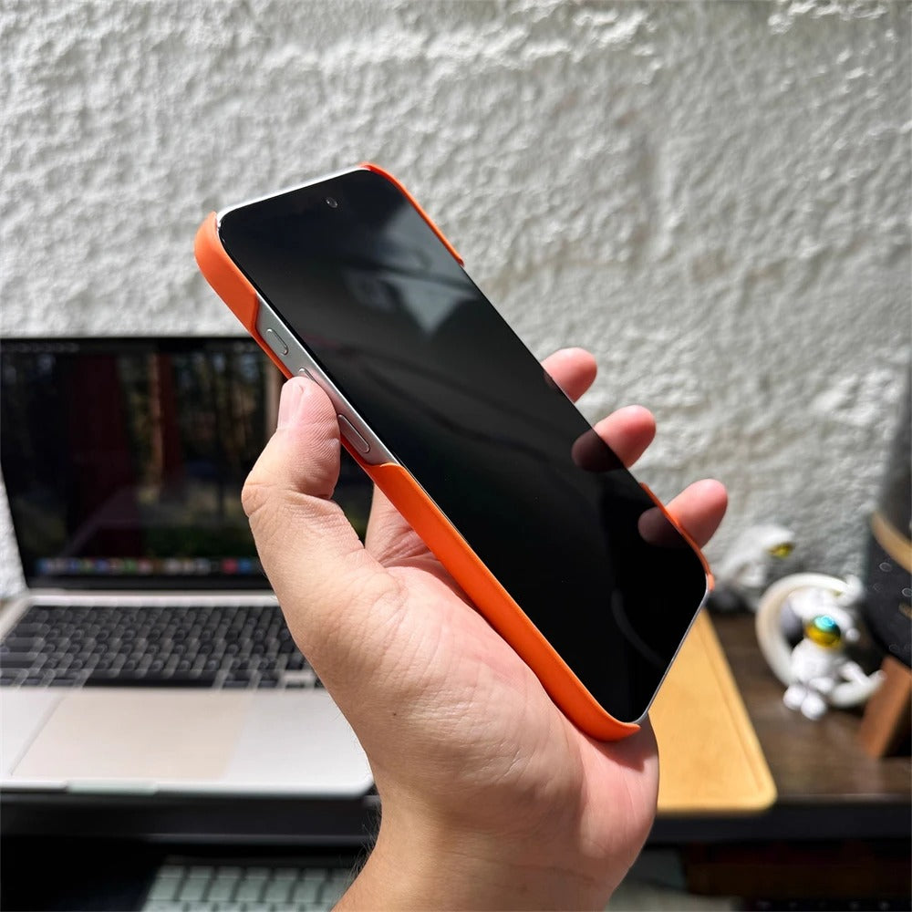 Luxury iPhone Case — Ultra-Thin, Anti-Fingerprint, Anti-Scratch, Lightweight Matte Anti-Glare Translucent Hard PC Half-Wrapped Tough Cover