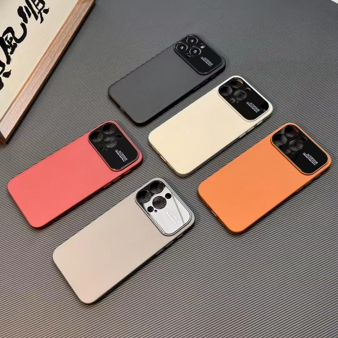 Luxury iPhone Case — Vegan Leather Heat-Dissipation Cover with Strong Magnetic Adsorption, Camera Lens Protector, Shockproof Dual-Layer Full-Coverage Design