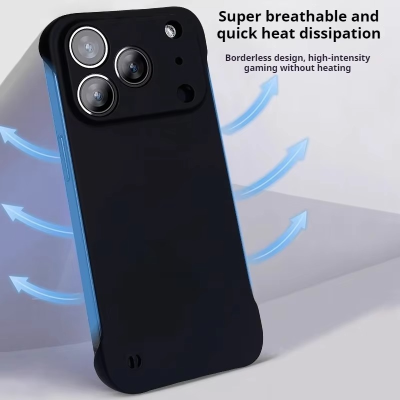 Luxury iPhone Frameless Slim Matte Case — Hard Back Cover with Shockproof Protection, Lightweight Anti-Fingerprint Scratch-Resistant Design, Transparent Minimalist Style