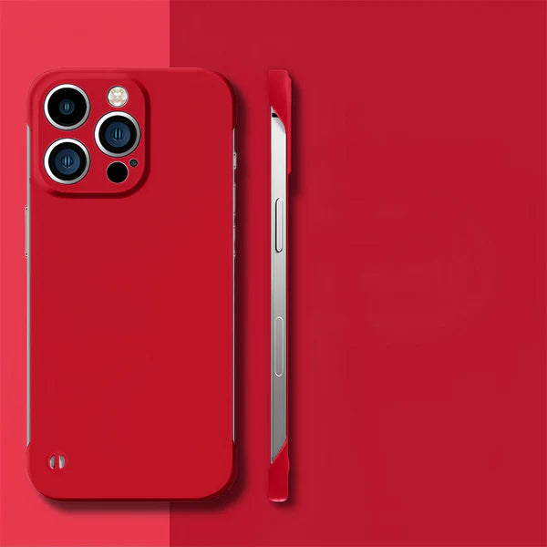 Luxury iPhone Frameless Slim Matte Case — Hard Back Cover with Shockproof Protection, Lightweight Anti-Fingerprint Scratch-Resistant Design, Transparent Minimalist Style