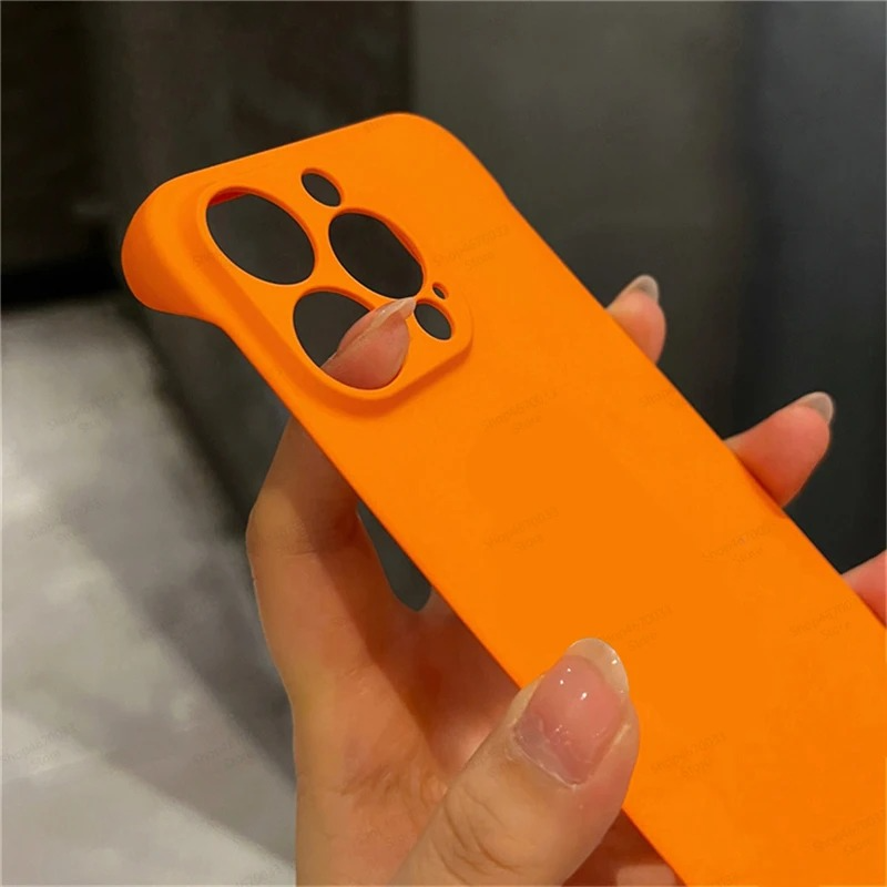 Luxury iPhone Frameless Slim Matte Case — Hard Back Cover with Shockproof Protection, Lightweight Anti-Fingerprint Scratch-Resistant Design, Transparent Minimalist Style